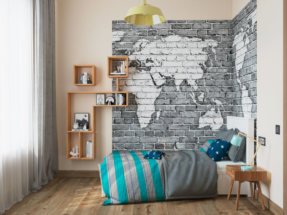 Квартира для семьи "Из трешки в четырехкомнатную". 3 D визуализация.