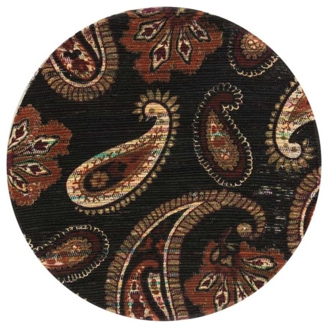 Loloi Aria 1'8"x3' Flat Weave Cotton Rug, Chocolate and Rust