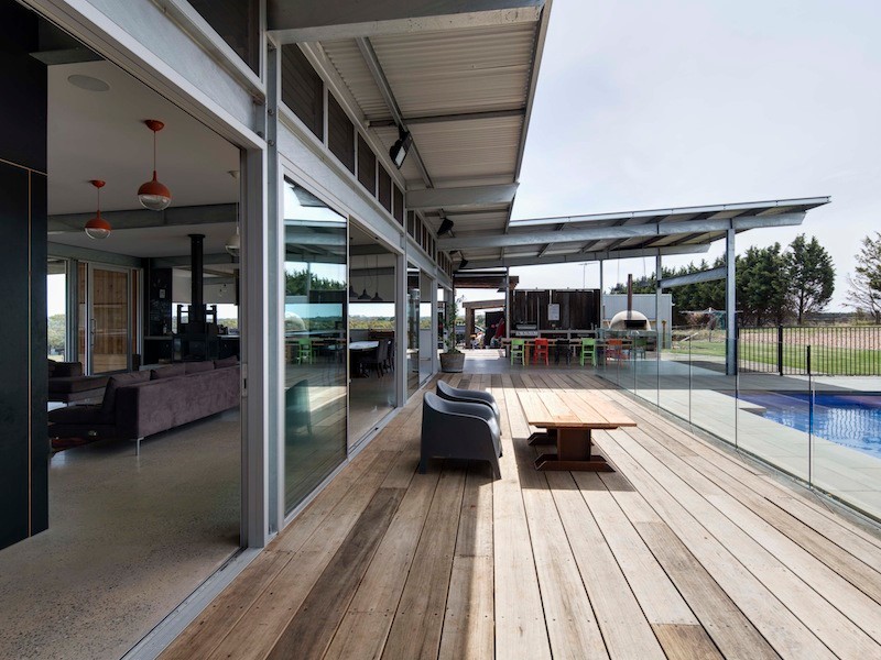 Design ideas for an industrial deck in Geelong.