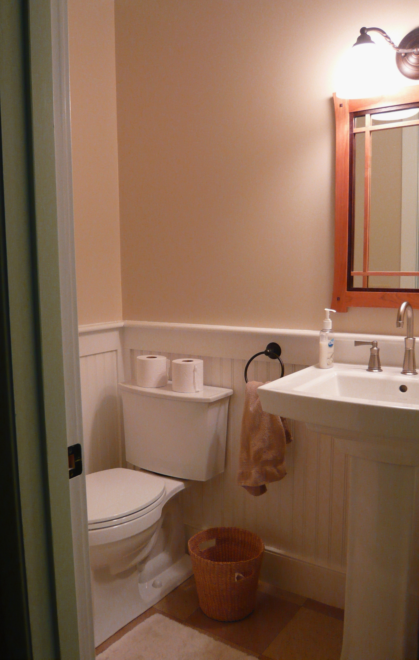 Grover bathrooms. Greene & Greene Craftsman style.