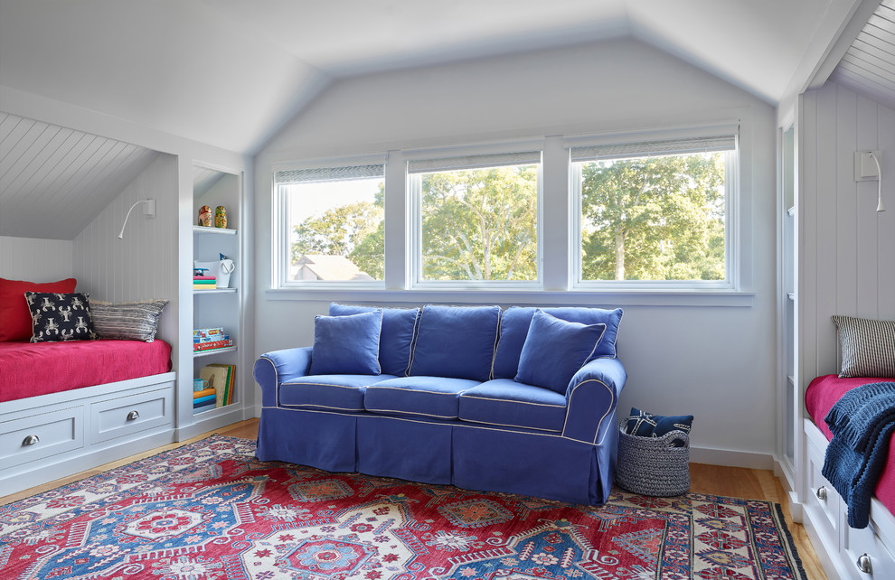 Design ideas for a beach style kids' room in Boston.
