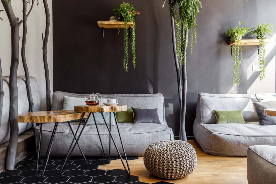 Дизайнерский проект "Зеленое" кафе в Краснодаре