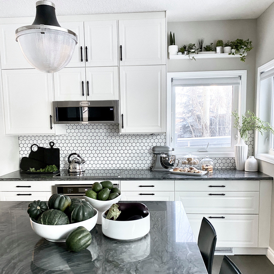 Kitchen - transitional kitchen idea in Calgary