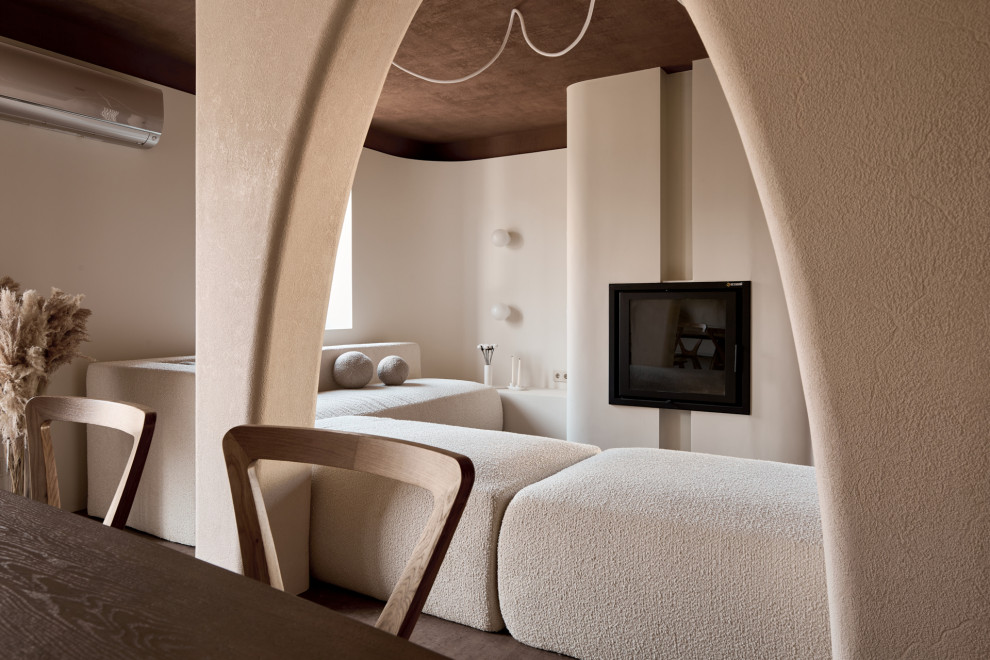 Обнимающая гостиная-столовая