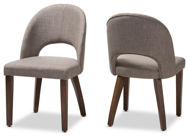 Brown Walnut Grey Baxton Studio Sacramento Mid Century Wood Faux Leather Dining Chairs Mimbarschool Com Ng