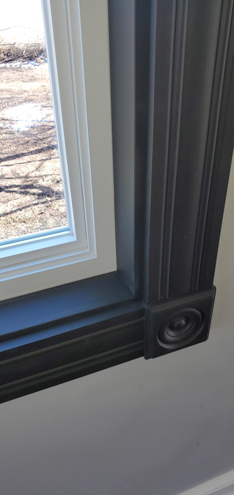 Flat black trim to match existing windows