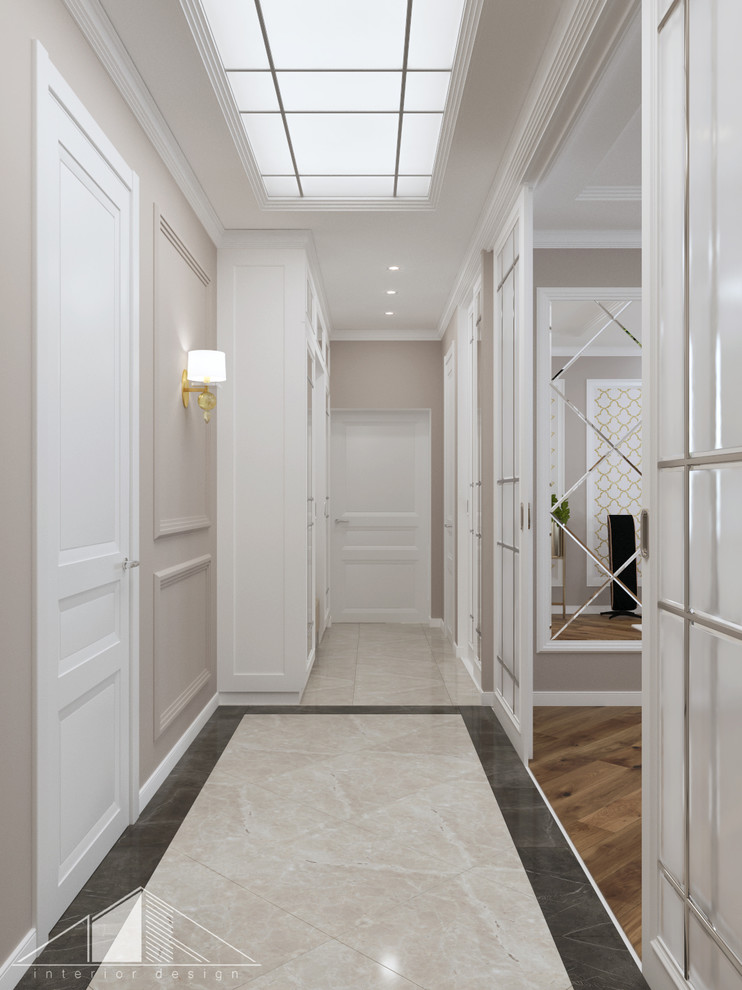 Дизайн трехкомнатной квартиры в стиле неоклассика