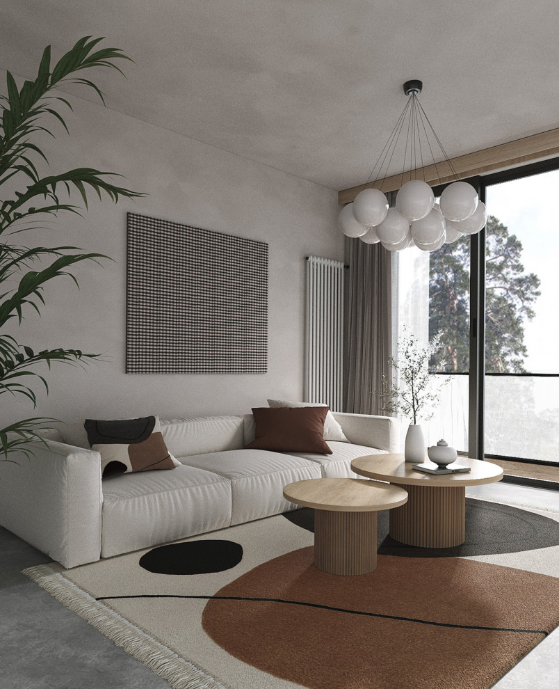 3d визуализация гостиная