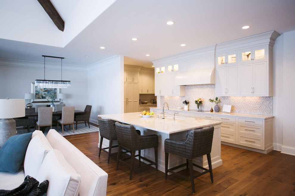 Example of a transitional kitchen design in Indianapolis