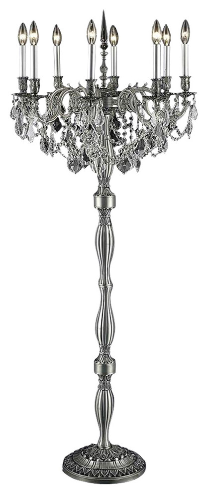 Elegant Lighting 9208FL24PW/RC Rosalia Collection Floor Lamp