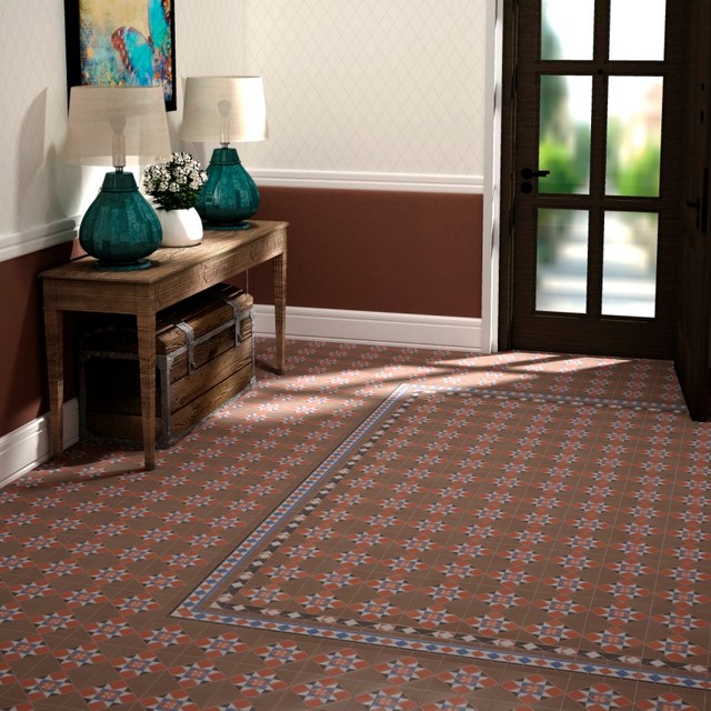 Cambridge Patterned Floor Tiles 18 99 Per Sq M Traditional Cambridge Patterned Floor Tiles 18 99 Per Sq M Traditional Hallway And