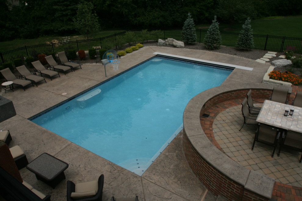 Transitional pool photo in Cincinnati