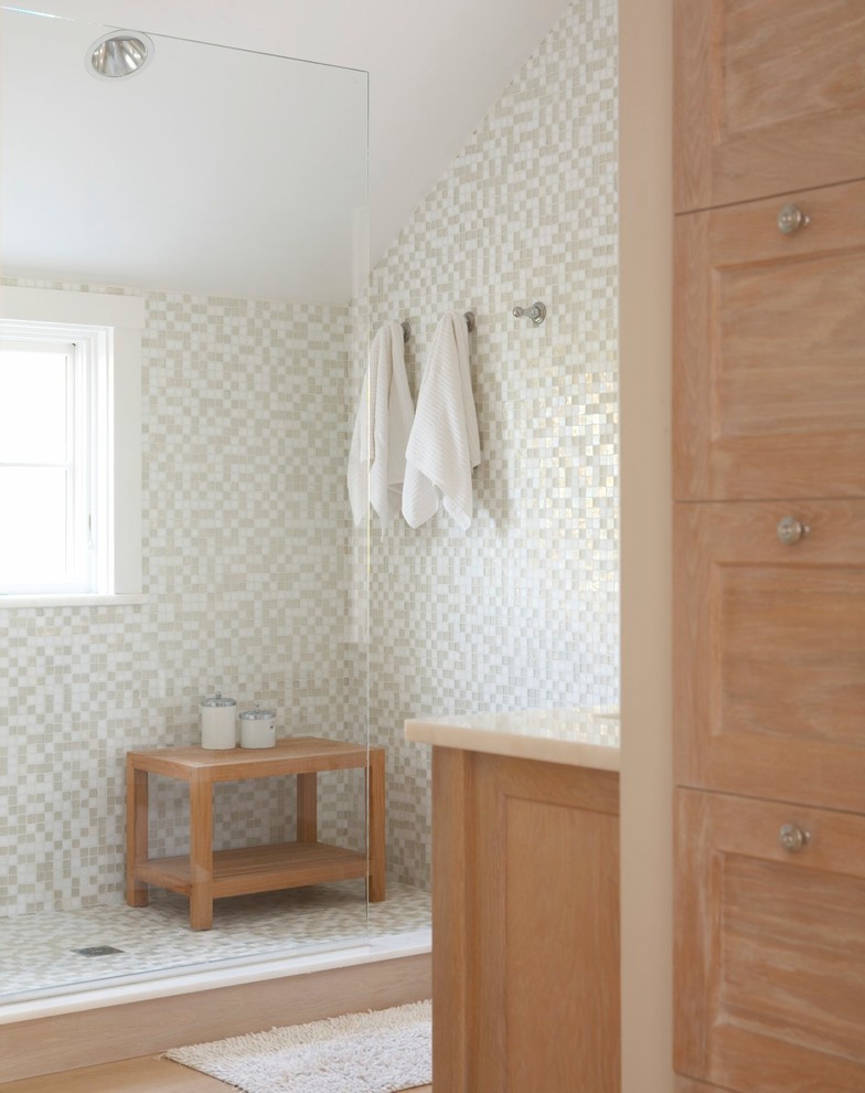 Inspiration for a transitional home design remodel in Boston