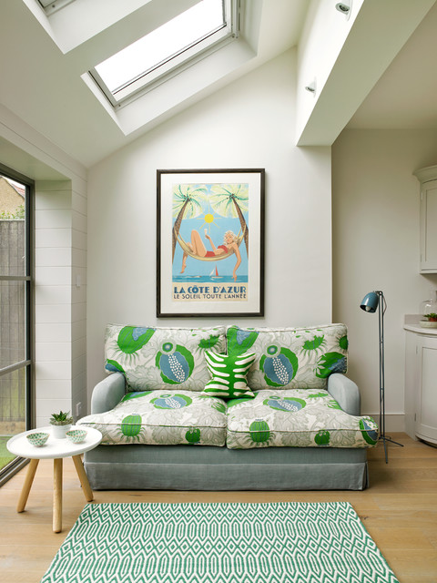 Kew, London. trendy-dagligstue