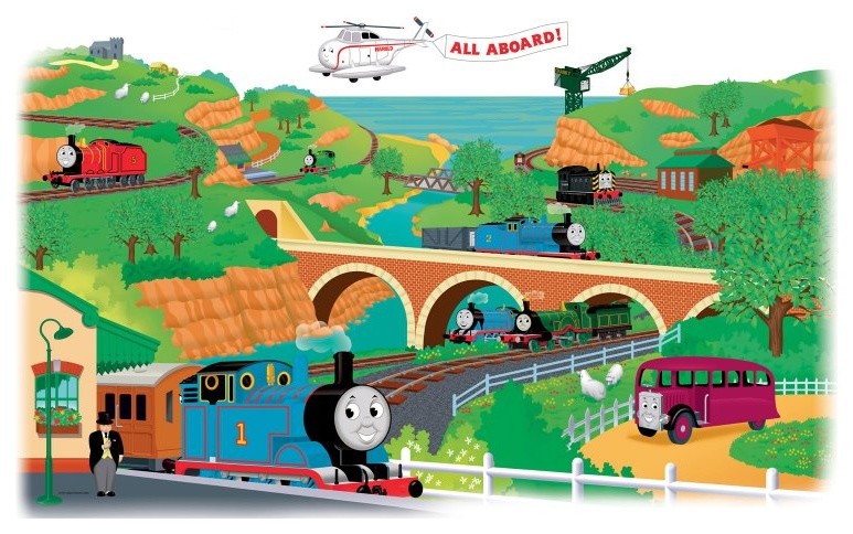 Thomas and Friends Peel and Stick Giant Wall Decals Multicolor - RMK1081GM