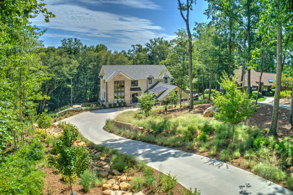 Modern French Country Custom Home - French Country - Exterior - Raleigh ...