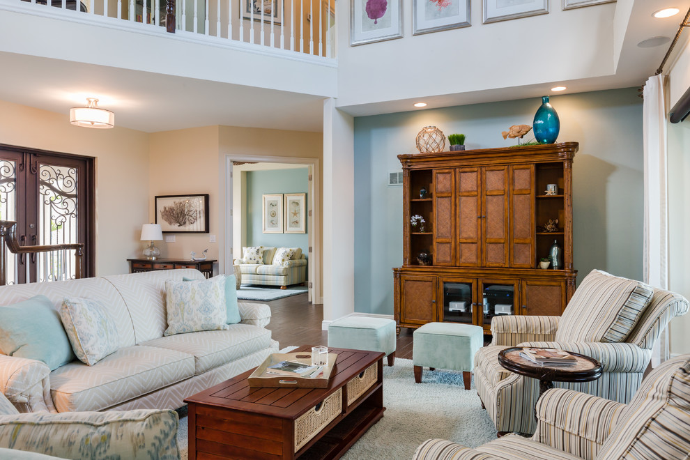 Cape Coral Coastal Oasis Remodel - Beach Style - Living Room - Miami ...