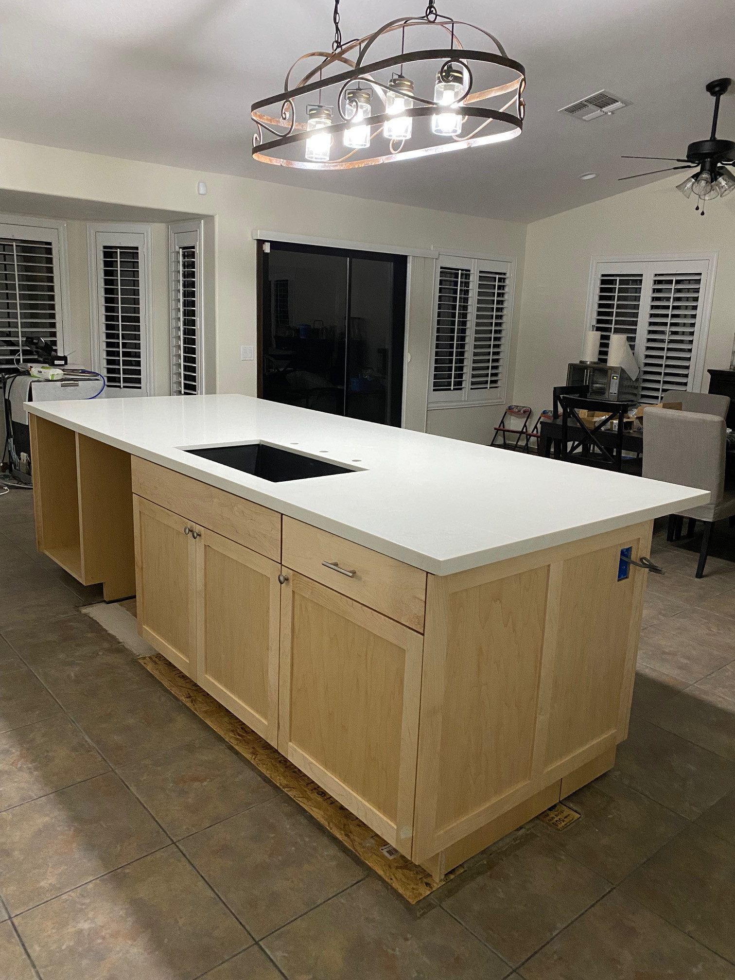 Kitchen and Bath Reface with Island and Bar Build w/ Countertops