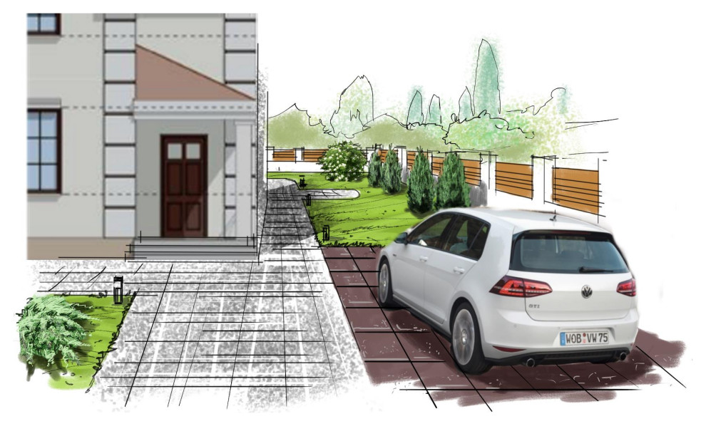 ландшафтный скетчинг