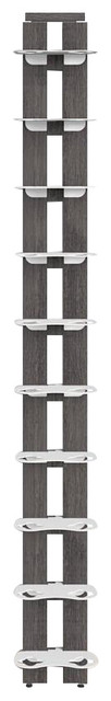 Zia Gaia Large Single-Shelf Wall-Mounted Bottle Rack, Black