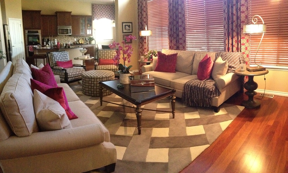 Transitional home design photo in Denver