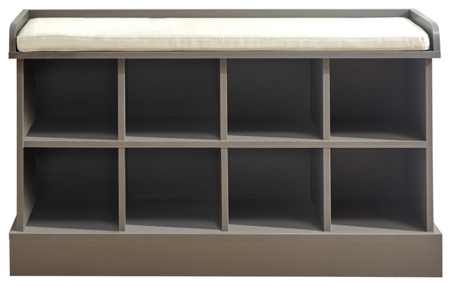 Kempton Shoe Bench, Grey