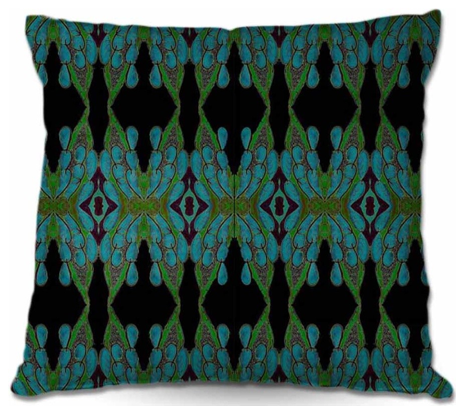 Pillow Woven Poplin from DiaNoche Designs - Deep Blue Sea