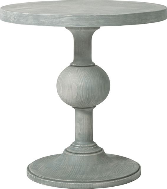 Coastal Living Round Pedestal End Table Farmhouse Side Tables And By Hedgeapple Houzz Coastal Living Round Pedestal End Table, Black Round Pedestal Side Table