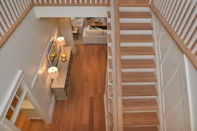 Craftsman Beach House Gibsons BC coastal-staircase