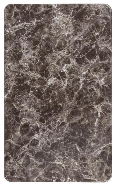 Glenbrook 24" x 42" Rectangular Gray Marble Laminate Table Top