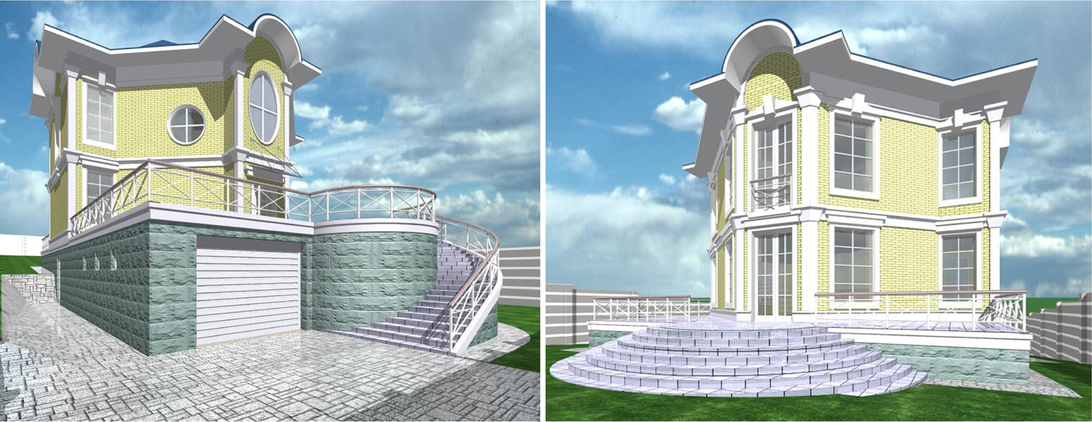 Эскизные проекты коттеджей в Свердловской области