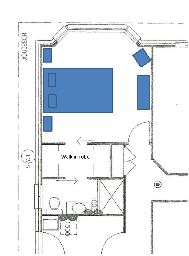 How can I make my ensuite bigger? Moving W/I robe? Houzz AU