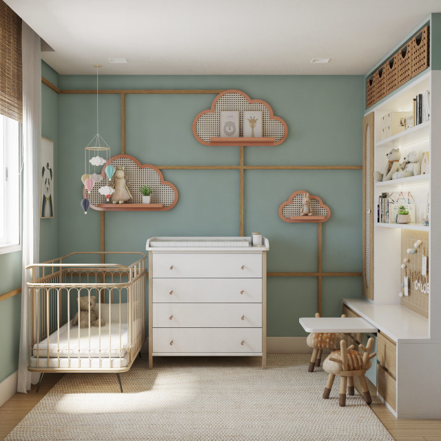 Chloe's Nursery Room scandinavian-nursery