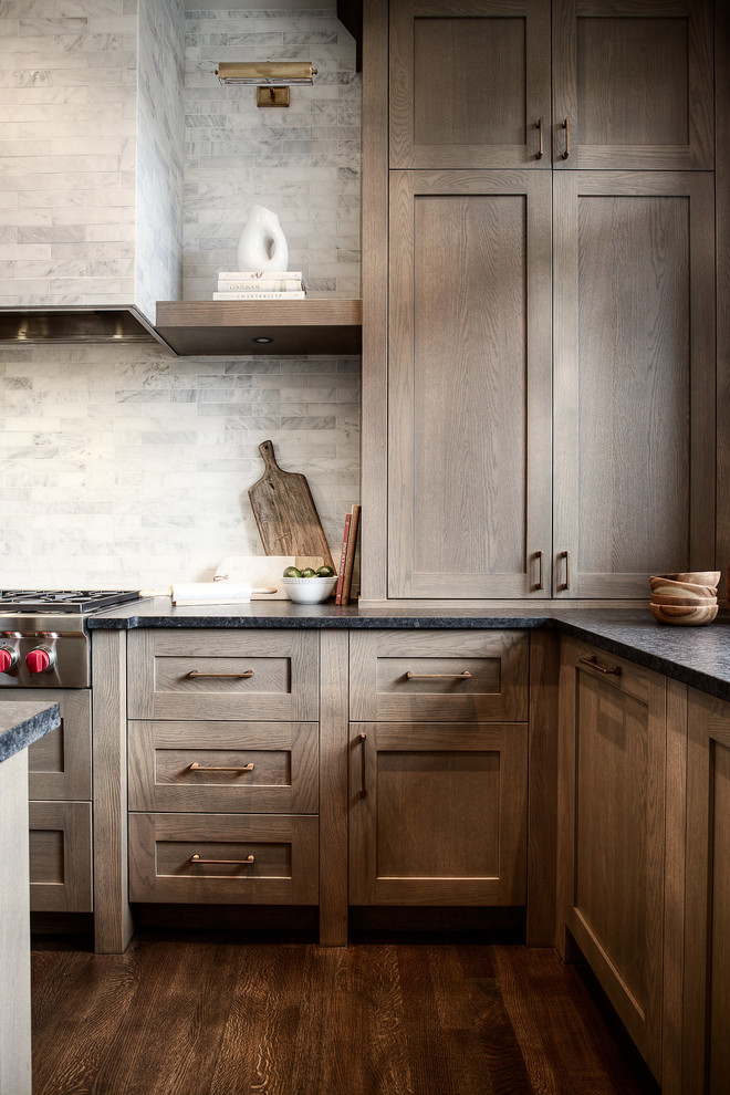 Inspiration for a transitional kitchen remodel in Calgary