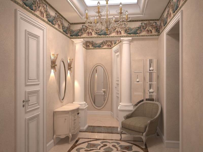 290 m2 Проект "Стиль в большом городе" Прихожая