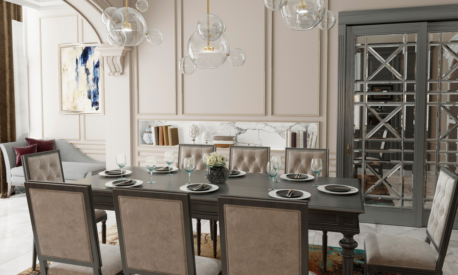 Квартира неоклассика 170м2