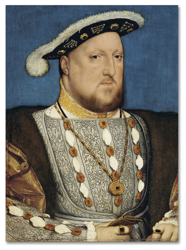 Hans Holbein 'Portrait Of Henry Viii Of England' Canvas Art, 24 x 18