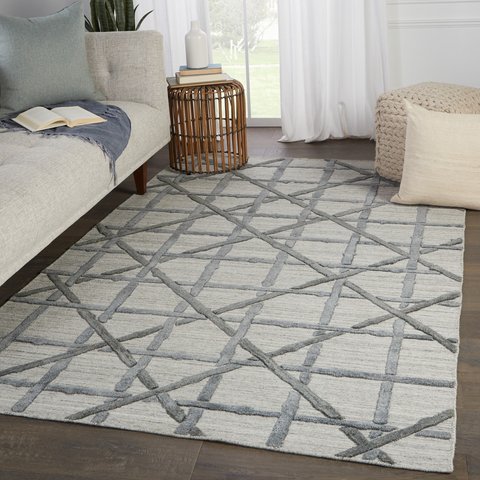 Barclay Butera by Jaipur Living Mandeville Gray Rug, 5'x8' Contemporary Area Rugs by