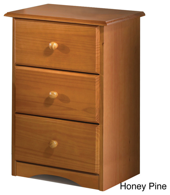 Palace Imports Solid Wood 3-Drawer Night Stand
