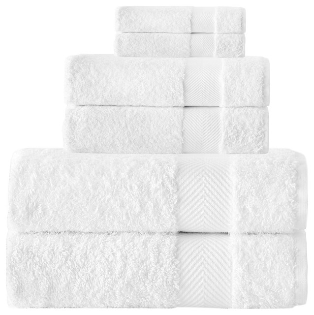 Kansas Turkish Cotton Towel Set, 6 Pcs Set