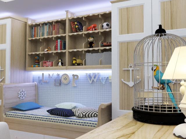 Детская со шведскими обоями