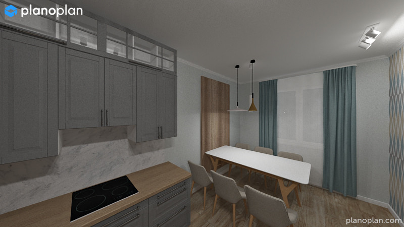 3х-комнатная квартира для семьи с 4мя детьми в скандинавском стиле