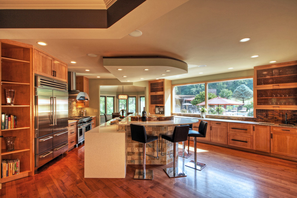 Inspiration for a contemporary kitchen in St Louis.