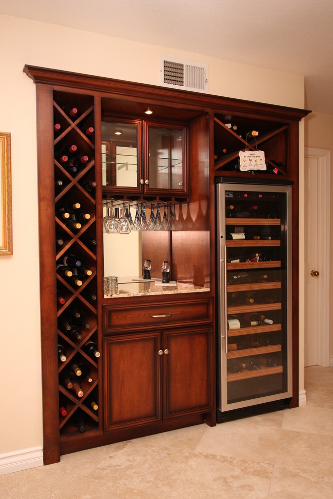 Wine cellar in Orange County.