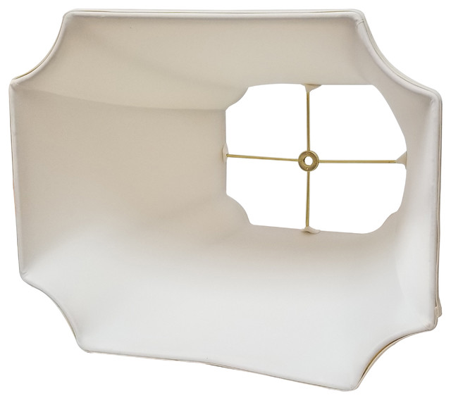 Royal Designs Rectangle Inverted Cut Corners Lamp Shade, 17x17x13 ...