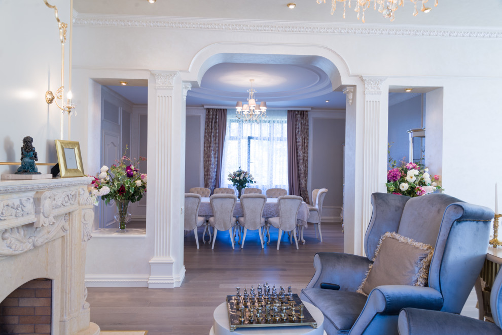 Интерьер дома в классическом стиле (500 кв м)