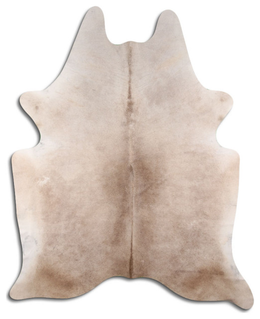 NATURAL HAIR ON Cowhide Rug DE DARK CHAMPAGNE, 5'x7' to 6'x8