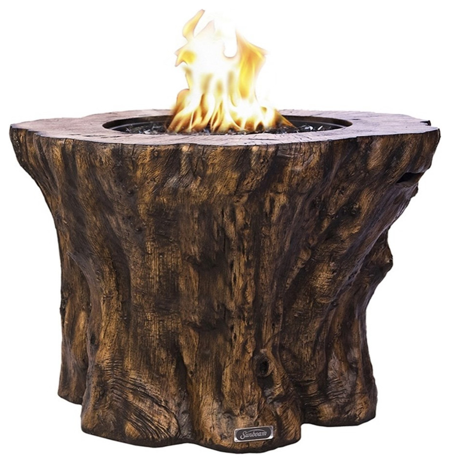 Sunbeam Pioneer Fire Pit in Brown Finish Fire Pits by Homesquare