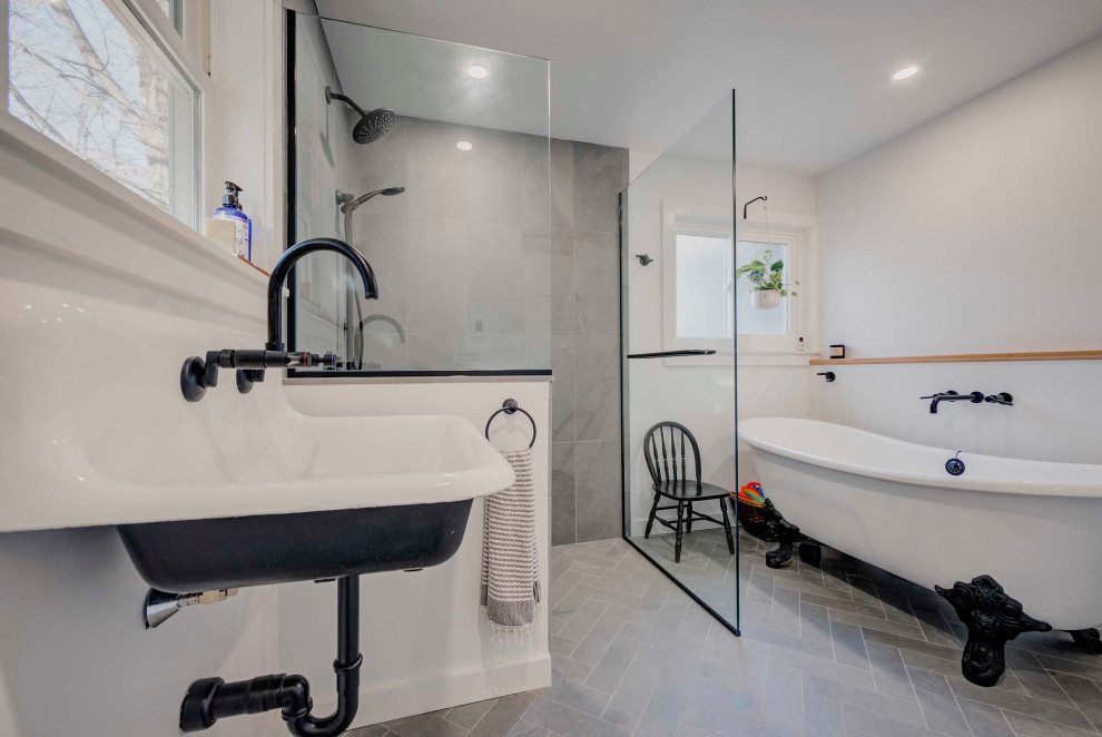 Industrial Bathroom Remodel - Shelburne Falls, MA