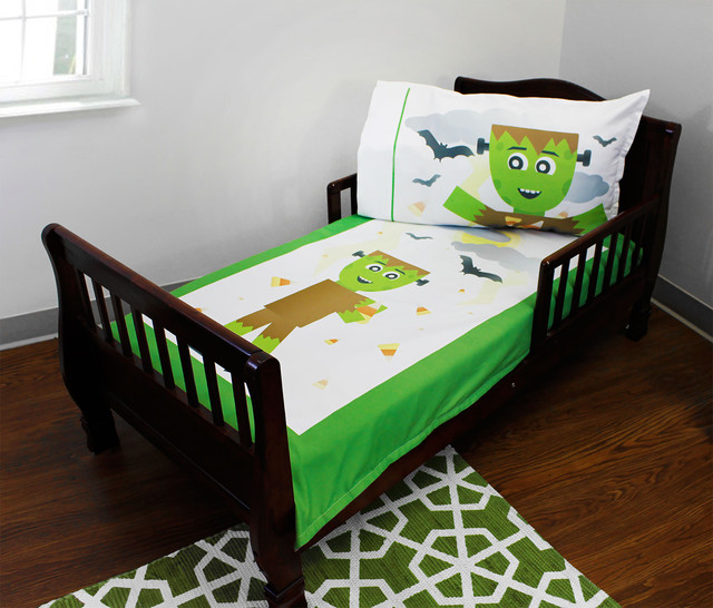 Halloween Frankenstein Toddler Bedding Set Modern Kids